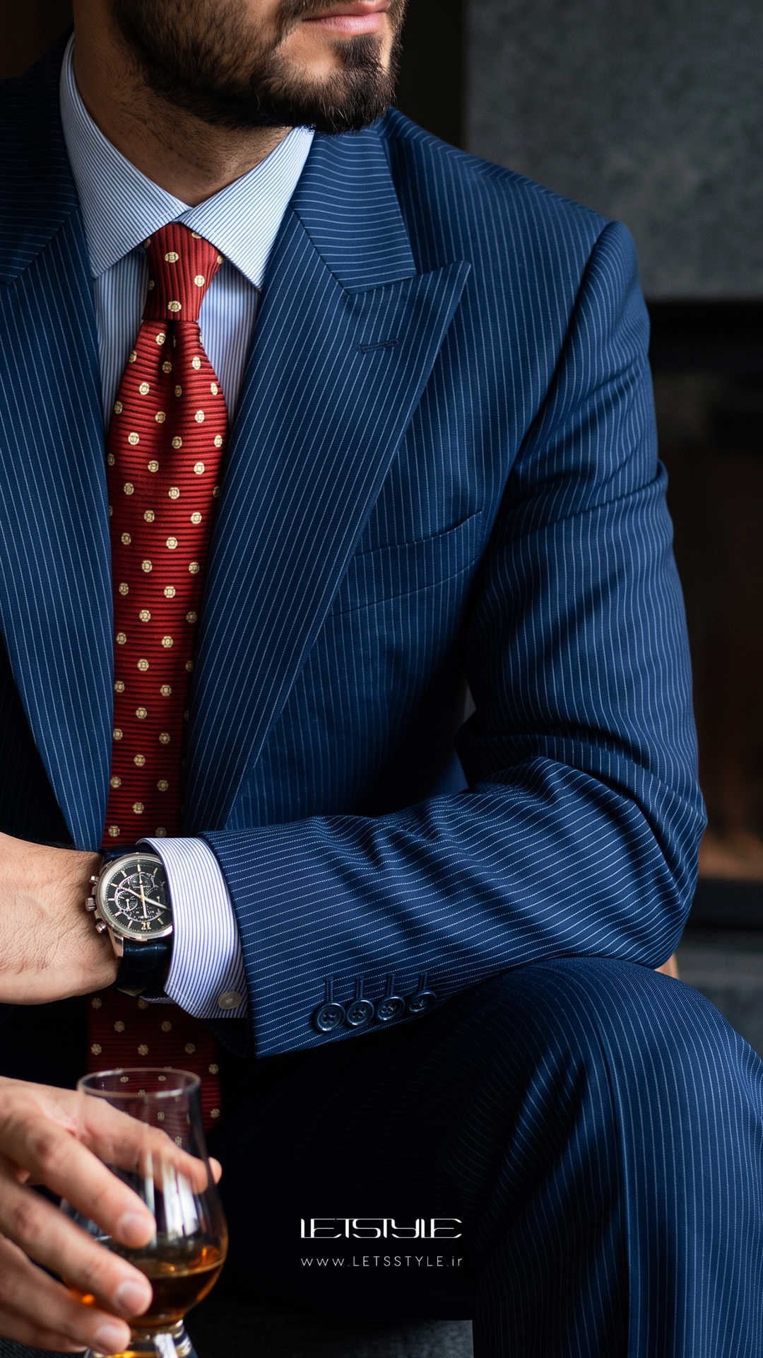 کت شلوار شخصی دوزی راه راه